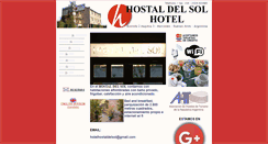 Desktop Screenshot of hotelhostaldelsol.com