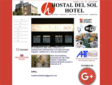 Tablet Screenshot of hotelhostaldelsol.com